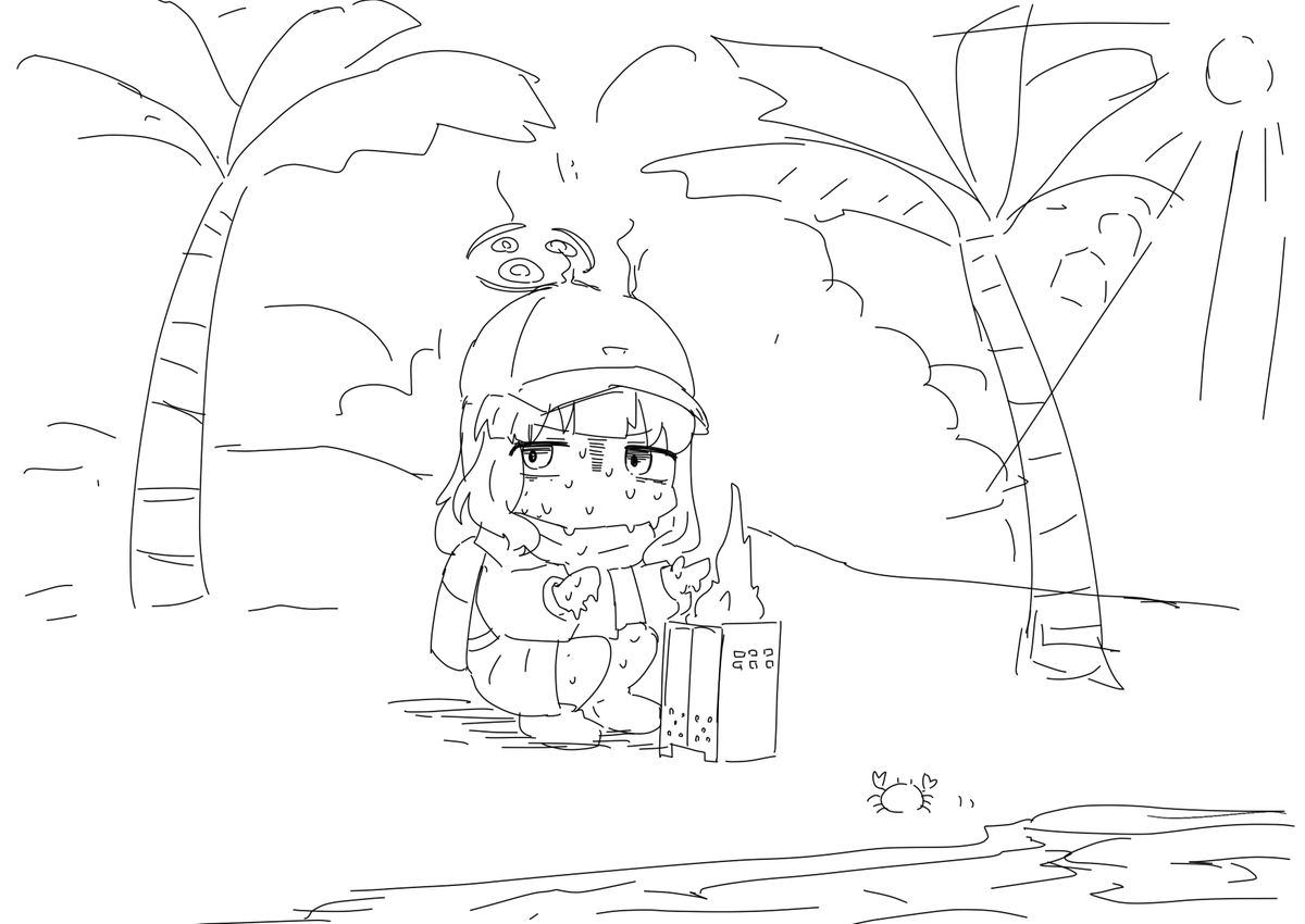 大決戦に参加してもらったけど場違い感半端なかったという絵です 