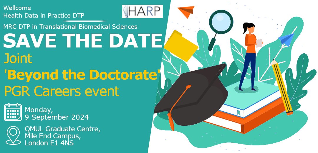 Save the date for a PGR careers event - 9 September. Details and registration links to follow!
