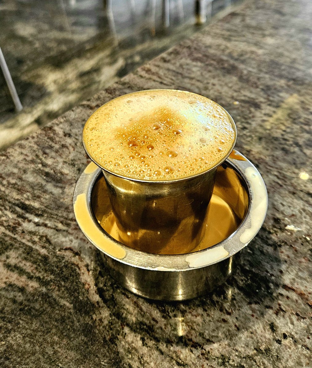 anooptvla's tweet photo. Woah! Tamil Nadu's filter coffee is incredible! ☕️✨ https://t.co/mh9fmpAEcw