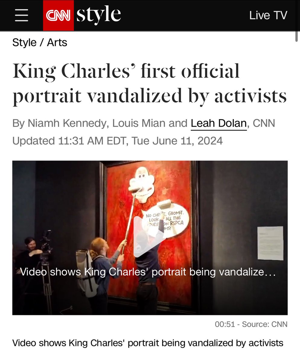 Q_Review's tweet photo. The “Should activists vandalize art” discourse is about to shift to a pressing question: what if the activists objectively improve the work? https://t.co/alsEojwryK