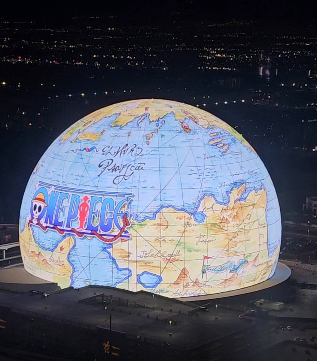 Congratulations to #ToeiAnimation on last night's Sphere Las Vegas Takeover event celebrating #OnePiece's 25 Anniversary. It was a historic moment for both the franchise and the industry as the first ever #anime showcased on the  #Sphere.