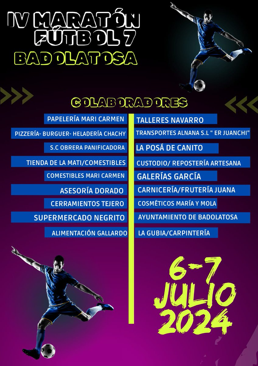 nicosp42's tweet photo. Cartel oficial y las casas colaboradoras gracias Badolatosa https://t.co/FADTsWKD9t