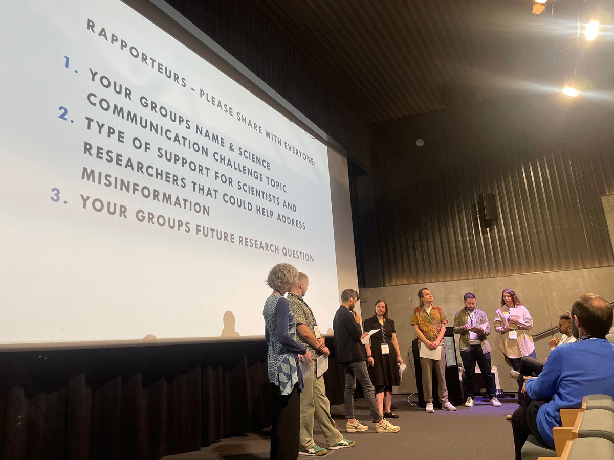 Big thank you to all the hard group work put in this morning by <a href="/azti_brta/">AZTI</a> #SummerSchool2024 participants and the fabulous rapporteurs summarising the insightful perspectives and diverse ideas for addressing #marine #scicomm challenges!!!