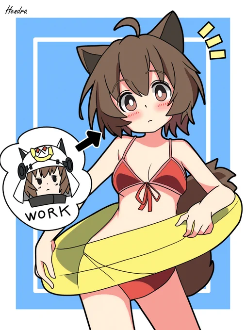 #アークナイツ版深夜の真剣お絵かき60分一本勝負夏だ!!水着だ!!ショウだッ!!!!!!!!!!!!!!!!!!!!!!!!!!!!!!!!誰だッ!!!この美少女は!?????? 