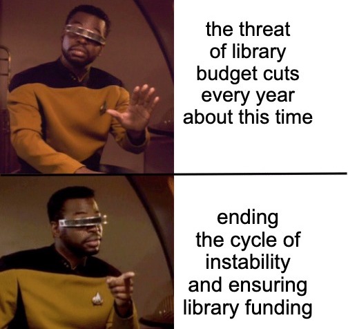 nypl's tweet image. Repost to tell @nycmayor &amp;amp; @nyccouncil to end the cycle of library budget cuts once and for all! We’ve already lost seven-day service city-wide. If these latest cuts go through, most branches will be open for just five days a week. #NoCutsToLibraries on.nypl.org/4ectCEN