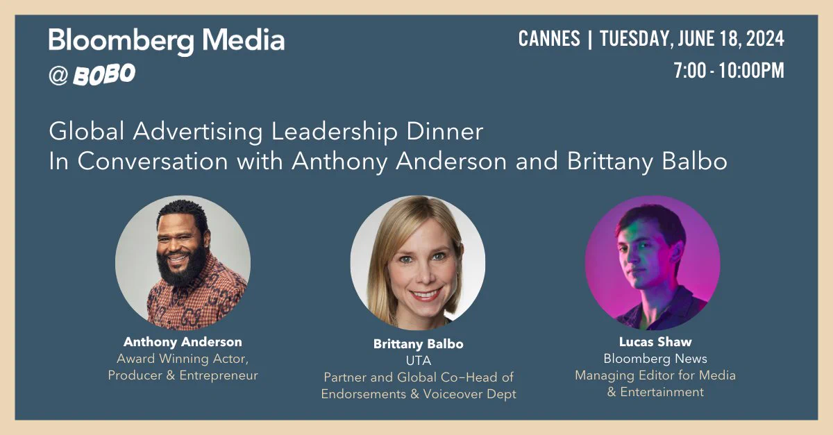 Bloomberg Media's Global Advertising Leadership Dinner in Cannes