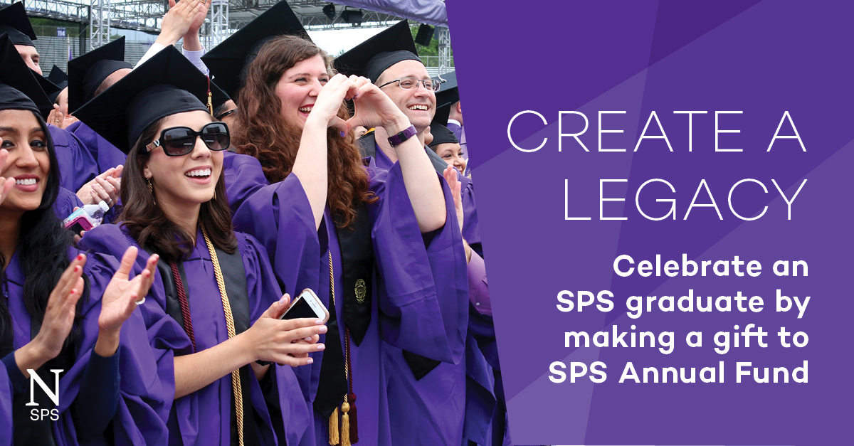 Commemorate the journey of a graduating #NorthwesternSPS #NU2024 student by making a contribution in their honor. Your support will contribute to their inclusion in Northwestern University Leadership Circle at a special rate for new alums: spr.ly/60145H8Bg