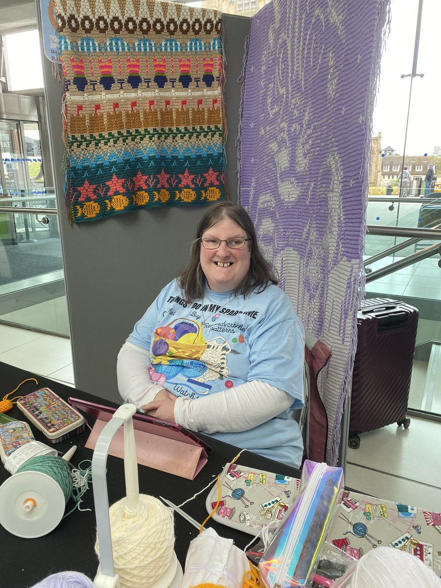 OpeningDoorsLD's tweet image. Crocheting helps me relax and I like to help others learn this skill to help them relax too 
#HealthyHappySafe
#UserLed
#LearningDisabilities