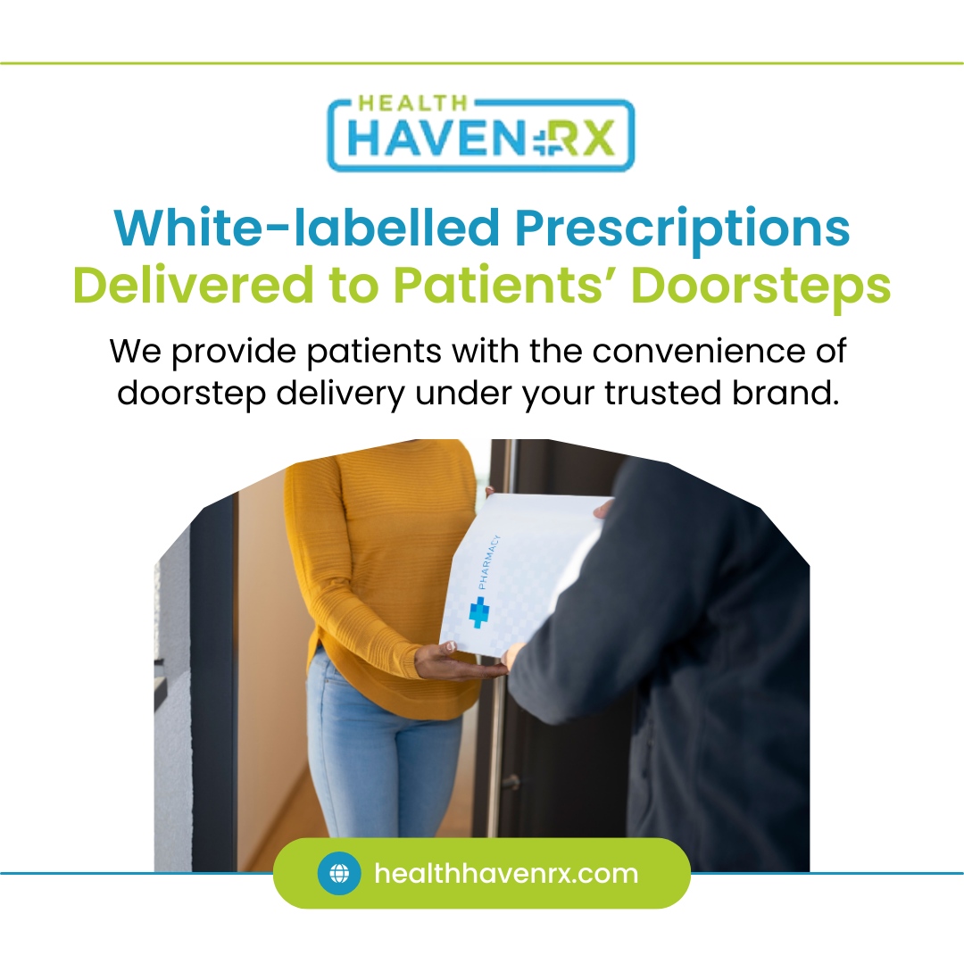 Step up your patient care game with our white-label prescription delivery service! 📦✨ Offering the convenience of doorstep delivery, personalized with your brand, ensures patients feel valued and cared for. 

Ready to elevate your pharmacy services? Contact us today!