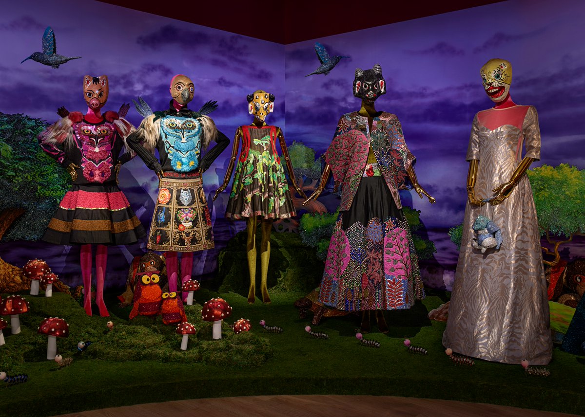 SCADFASH's tweet photo. Take a walk on the wild side at #SCADFASH! See how nature appears in the technicolor experience of “Manish Arora: Life Is Beautiful.” 🌿🐾 https://t.co/pqjECe8iiY