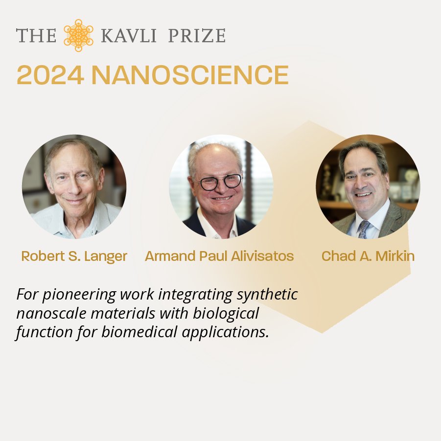 theNASciences's tweet image. Congratulations to the 2024 @KavliPrize laureates! The winners include #NASmembers David Charbonneau and Sara Seager in #astronomy; Robert Langer, Armand Paul Alivisatos, and Chad Mirkin in #nanoscience; and Nancy Kanwisher and Doris Tsao in #neuroscience. ow.ly/XjL450SgZrp