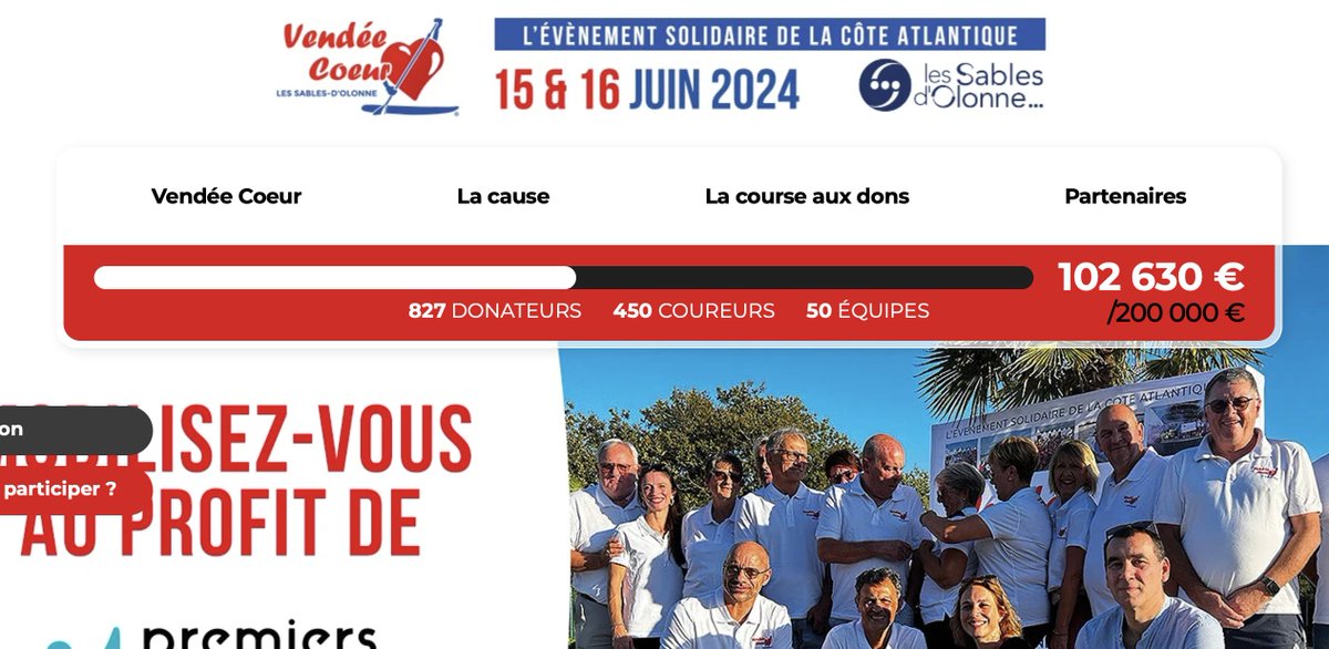 Le cap des 100 000 euros de dons dépassé aujourd'hui ! 
Vous êtes formidables 🙏🙏🙏
Mais on ne s'arrête pas, le cap des 200 000 est à portée de main !
Go Go Go 💪👏👍