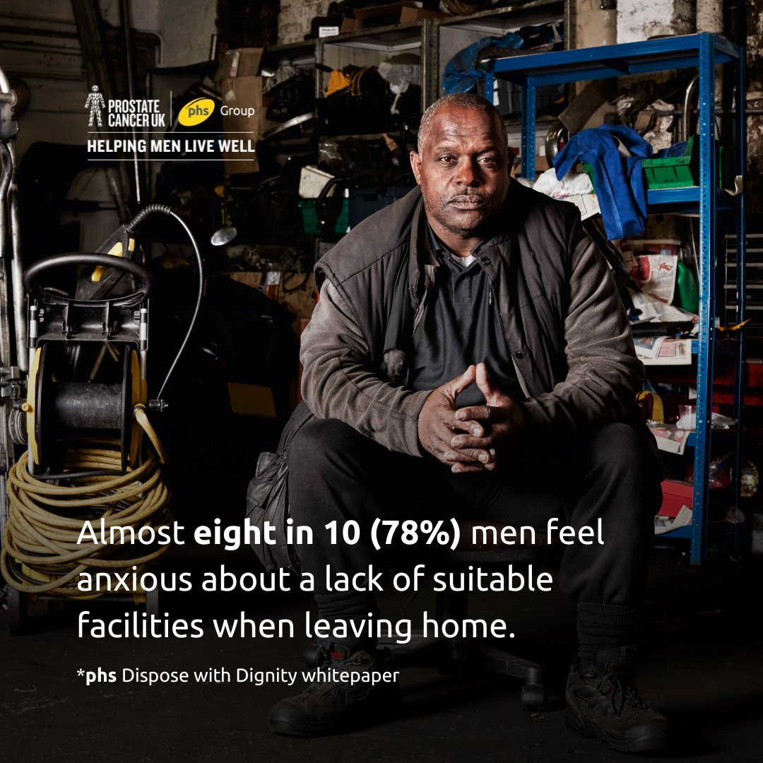 Almost eight in 10 (78%) men feel anxious about a lack of suitable facilities when leaving home.

Our whitepaper on male incontinence sheds light on the challenges many men face. Learn more here >> tinyurl.com/3avchmh9

#MensHealthWeek #DisposeWithDignity #phsPurpose