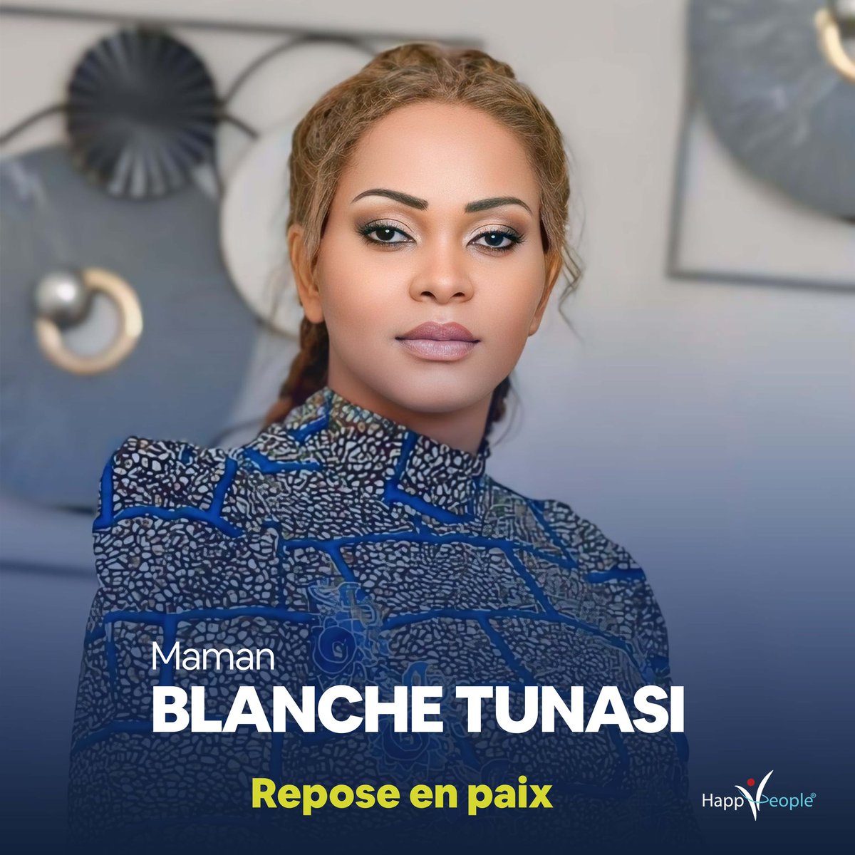 Le cœur attristé que j’apprends en ce moment le décès de Maman Blanche TUNASI, épouse du Pasteur Marcello. Nous rendons gloire à Dieu pour sa vie son ministère, et adressons condoléances au Pasteur Tunasi, à la famille, ainsi qu´à église La Compassion.
Que son âme repose en paix.
