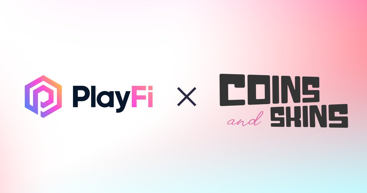 PlayFi x <a href="/coinsandskins/">Coins & Skins</a>

We are delighted to announce a new strategic partnership with Coins &amp; Skins, timed perfectly with the launch of their Skins Marketplace.

Here's the Alpha 👉  skins.coinsandskins.com