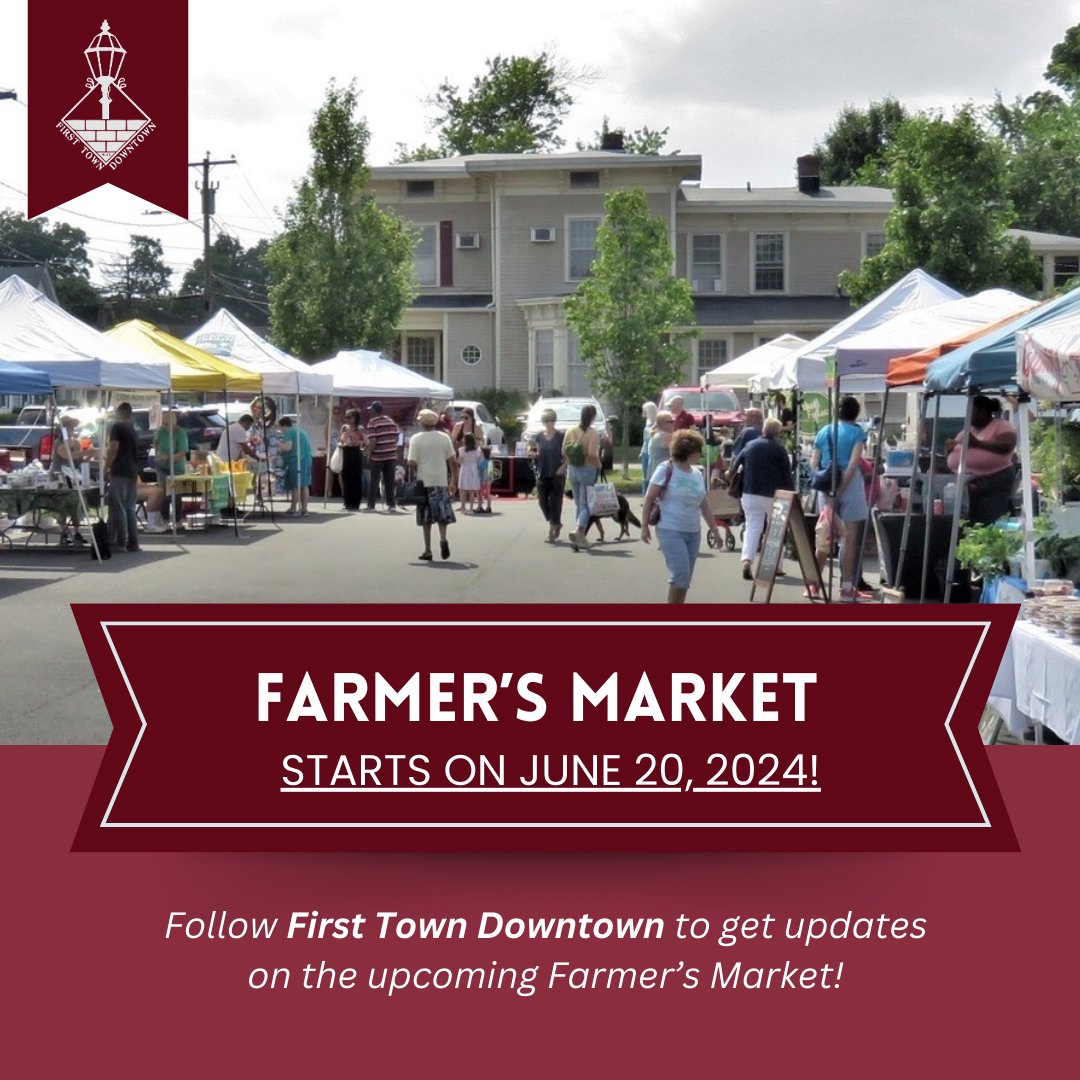 FirstTownDownTo's tweet photo. The Farmer's Market is coming soon! Join us at the 2024 Farmers Market every Thursday from June 20 to October 17, 3:00 PM – 6:00 PM, at 240 Broad Street in Windsor Center. Follow First Town Downtown to stay updated! https://t.co/0IOLm7jXHE
