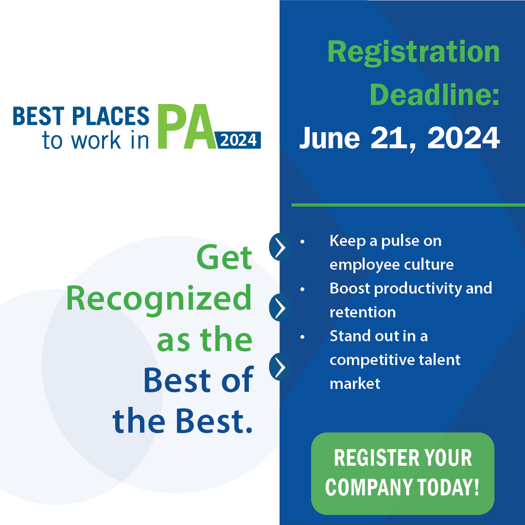CPBJ's tweet image. Ready to attract top talent? Join "Best Places to Work in Central PA" program! Recognition boosts employer brand, attracts top candidates, and keeps you ahead. Partnered with @BestCompaniesGroup. Don't miss out! Join now at bestcompaniesgroup.com/best-places-to….

#EmployerBrand