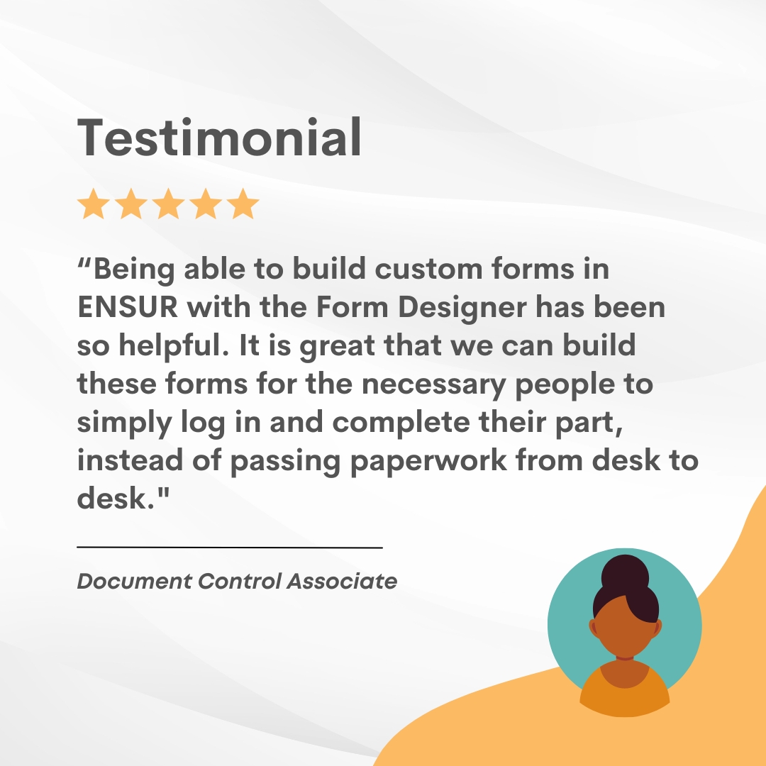 The ENSUR Form Designer empowers users to create tailored solutions, fostering efficiency and eliminating the hassle of traditional paperwork 💼✨ Learn more here: hubs.li/Q02rvbkb0 #ENSURDMS #DocumentManagement #Efficiency #DigitalTransformation
