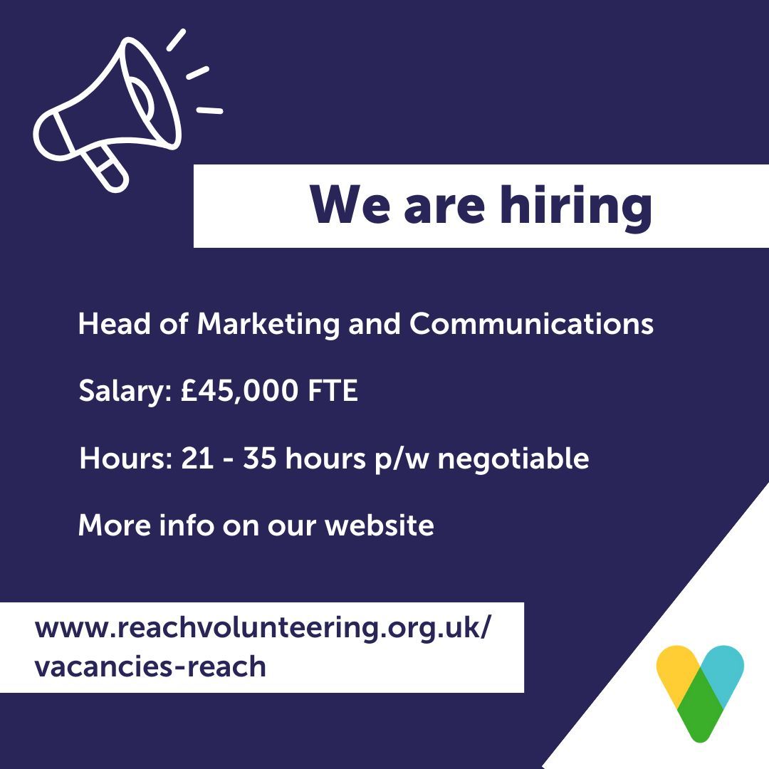 Interested in our Head of Marketing and Communications role? 👀 Join our CEO, Head of Services and a Trustee of the Board in a Q&amp;A tomorrow at 2pm! You can join using this link 👉 buff.ly/3VCTFNX See you there!