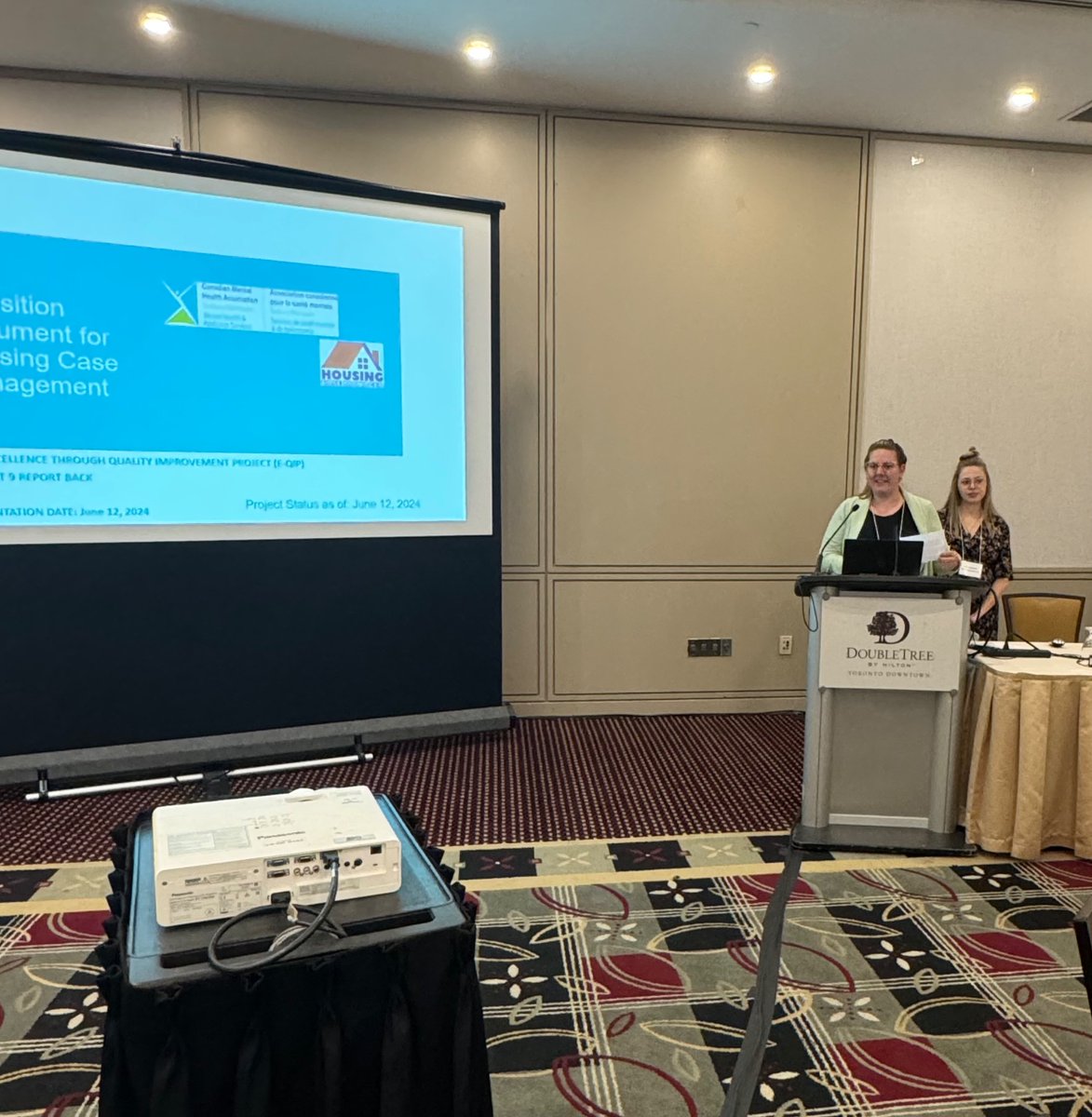 EQIP_ON's tweet photo. CMHA-SM is first up at our E-QIP In Person Report Back Day 2024! They are discussing a QI initiative aimed at improving transitions in the Housing Case Management program.  Follow along for inspiring stories!  @cmha_sm https://t.co/K269RbBTVt