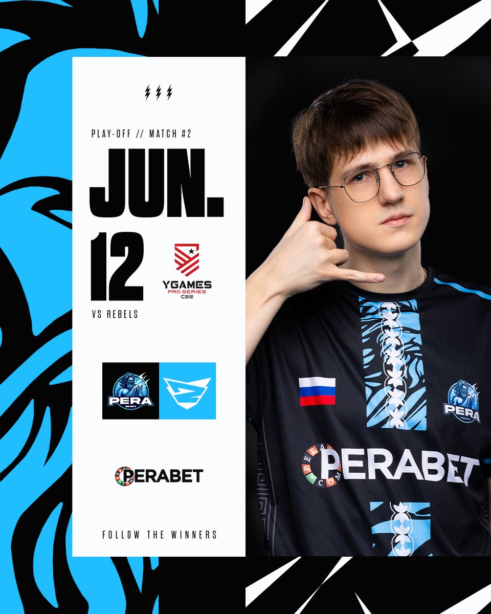 PeraEsports's tweet photo. We are playing our semi-final match against @RebelsGaming in YGames Pro Series 2024, Let's go team! #PERAARMY⚡️
⌚️ 20:00CET
📺 https://t.co/u4HuXweBRt https://t.co/d9K2DrmeM0