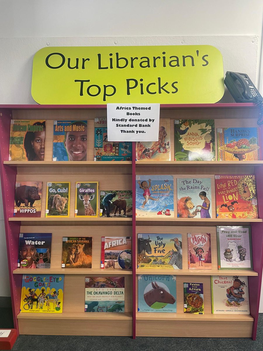 rougebouillon's tweet photo. The children really enjoyed sharing the Africa themed books today during Book Buddy session, which had been kindly donated by @StandardBank. #letsgetreading https://t.co/Q8YcFZsdLc