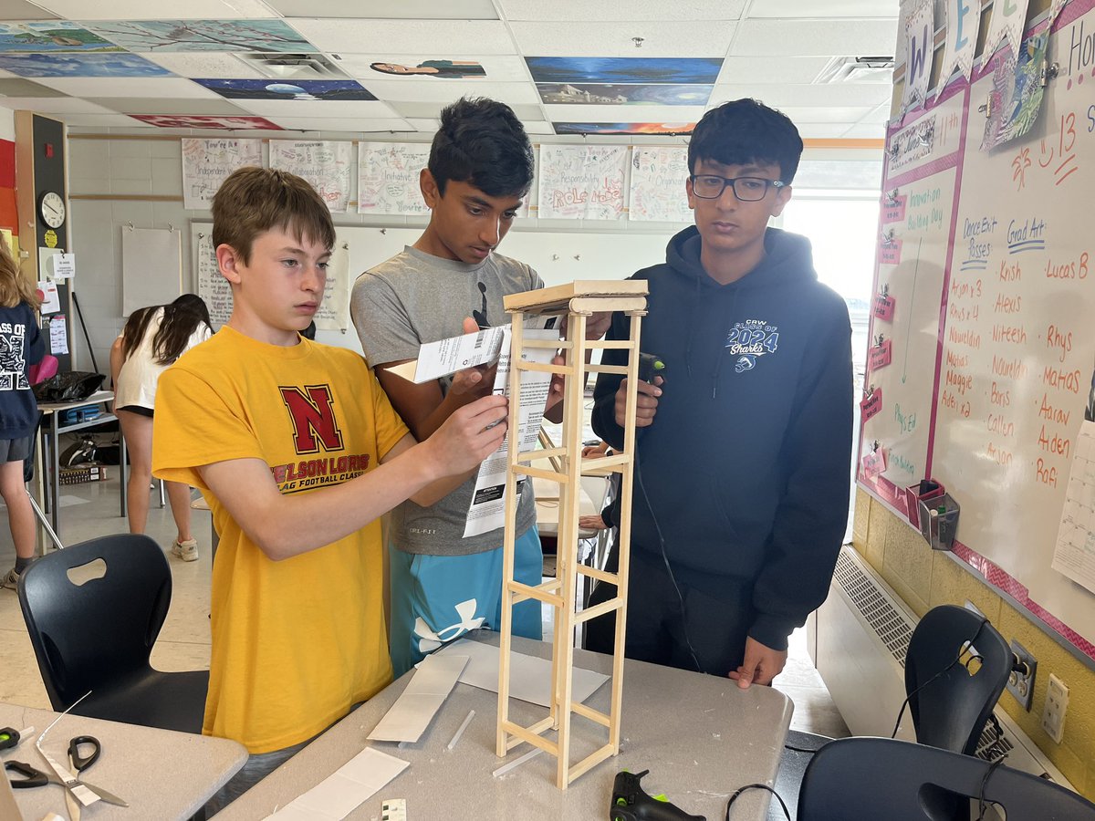 FTMoniz's tweet image. STEM Innovation Day has begun Students have their engineering hats on all day to design, create, and test either a functional catapult or a roller coaster! With such a strong start to things this morning, I sure can’t wait to see how it all turns out😁🎢💡@HDSBScienceTech @CRWPS