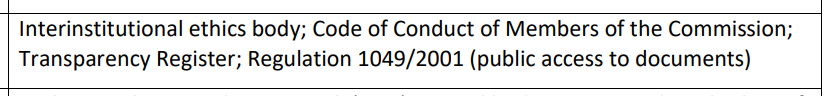 The EU Commission is considering a review of the access to documents regulation in the next term, according to an internal planning document 👀