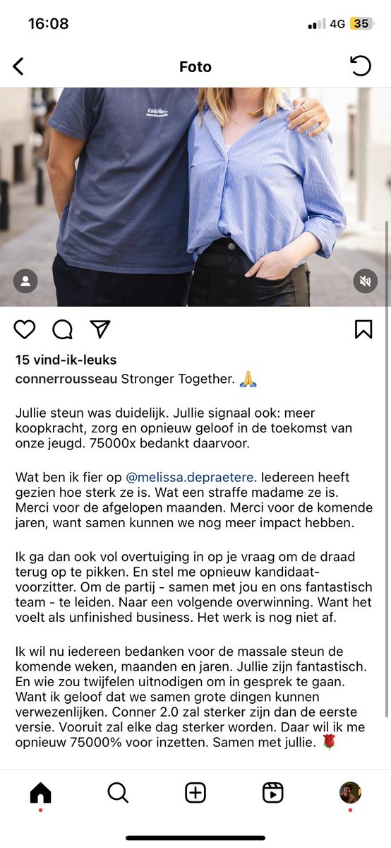 Conner kandidaat-voorzitter. He is back bitches.