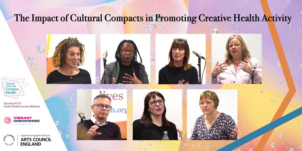 The National Centre for Creative Health (@thencch) on Twitter photo In April, our Midlands Creative Health Associate <a href="/Associates_NCCH/">CreativeHealthAssociates</a> hosted a roundtable discussion looking at the place of Cultural Compacts in promoting Creative Health activity & how they could make an impact.
Watch the recording & find out more
ncch.org.uk/blog/the-impac… In April, our Midlands Creative Health Associate <a href="/Associates_NCCH/">CreativeHealthAssociates</a> hosted a roundtable discussion looking at the place of Cultural Compacts in promoting Creative Health activity & how they could make an impact.
Watch the recording & find out more
ncch.org.uk/blog/the-impac…