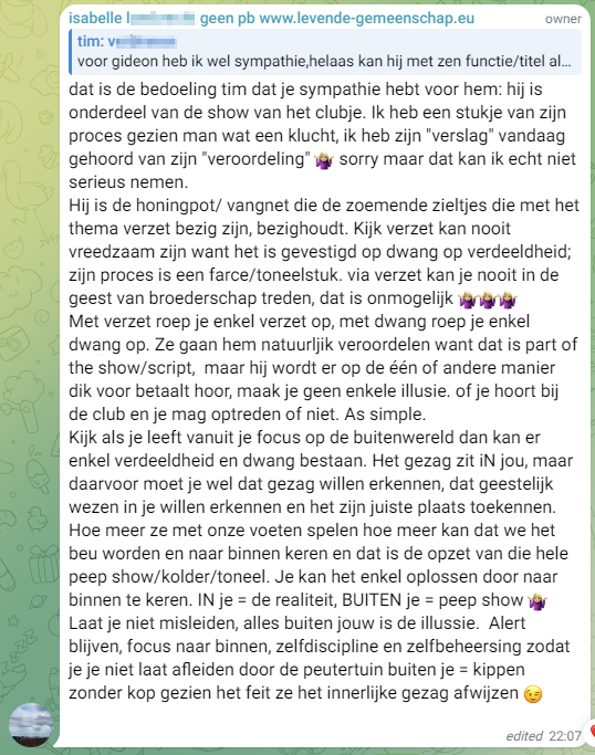 gdisselkoen's tweet photo. Discussie onder Belgische #autonomen over de veroordeling van Gideon van Meijeren wegens opruiing.
Uiteraard zijn ze het er niet mee eens. https://t.co/2jSREXzOk4