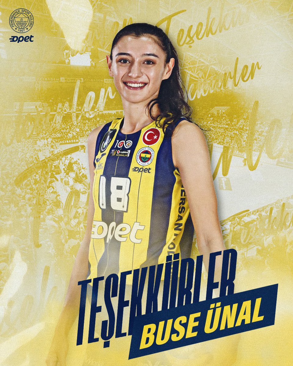 FBvoleybol's tweet photo. Teşekkürler Buse Ünal 🙏

Fenerbahçe Opet Kadın Voleybol Takımımızın oyuncusu Buse Ünal ile yollarımız ayrılmıştır. Oyuncumuza tüm emekleri için teşekkür ediyor, bundan sonraki kariyerinde başarılar diliyoruz. https://t.co/rMnKhZEe02