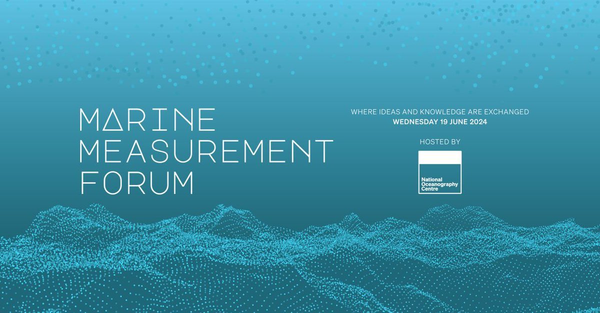 NOCnews's tweet photo. 📅 The 2024 Marine Measurement Forum (MMF) takes place on next week (Wednesday 19th June).

Registration is still open. To find out more please visit our website 👉 https://t.co/dmKljIg7xm https://t.co/Vzv7aiCfBk