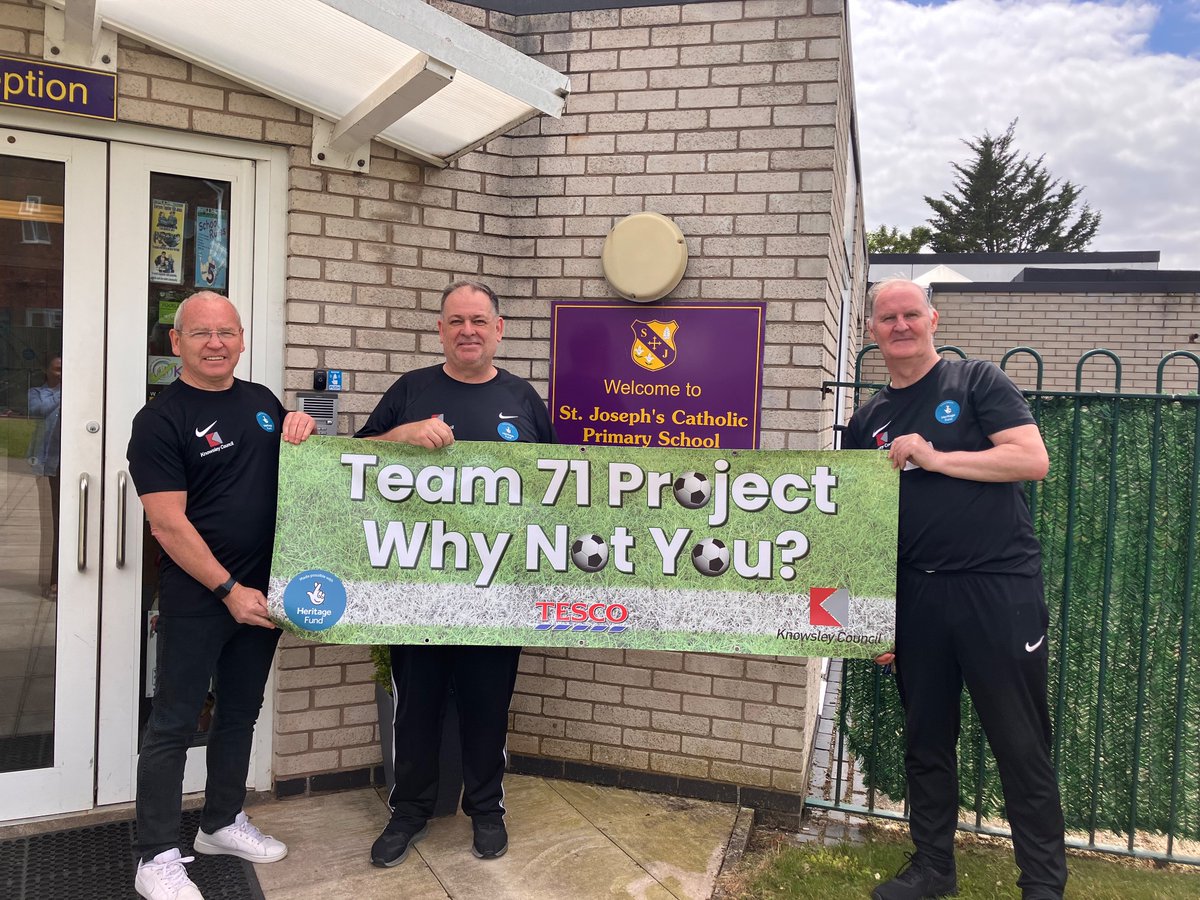 Mike Reid 💙🇵🇸🇮🇪 (@reidmp) on Twitter photo #Team71 we’re at St Joseph’s school in Huyton for three days communicating a team spirit message.
The Joey’s is an excellent school community and we worked with wonderful staff and students.
<a href="/Kenny9Saunders/">Kenny Saunders</a>
<a href="/mark_campbell42/">Mark Campbell</a>
<a href="/Knowsley_Leader/">Cllr Graham Morgan</a> #Team71 we’re at St Joseph’s school in Huyton for three days communicating a team spirit message.
The Joey’s is an excellent school community and we worked with wonderful staff and students.
<a href="/Kenny9Saunders/">Kenny Saunders</a>
<a href="/mark_campbell42/">Mark Campbell</a>
<a href="/Knowsley_Leader/">Cllr Graham Morgan</a>