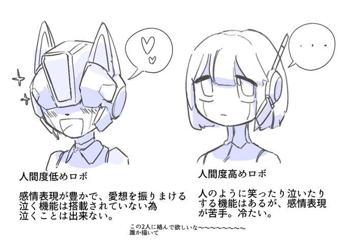 見た目の人間度は高くても感情表現が苦手だったり、その逆があってもいいよねって話 