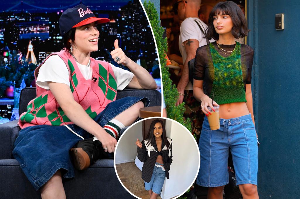 nypost's tweet photo. Early 2000s ‘jorts’ are revived as this summer’s hottest style trend https://t.co/RQZCml8we2 https://t.co/1kaajqNNBo