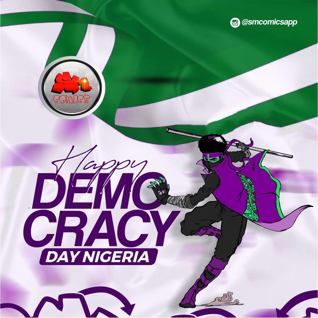 narraplushq's tweet photo. Celebrating freedom, unity, and the power of our voices. 💜
Happy Democracy Day!🇳🇬
#DemocracyDay #Nigeria #smcomics #smapp https://t.co/PQORdzUpgx