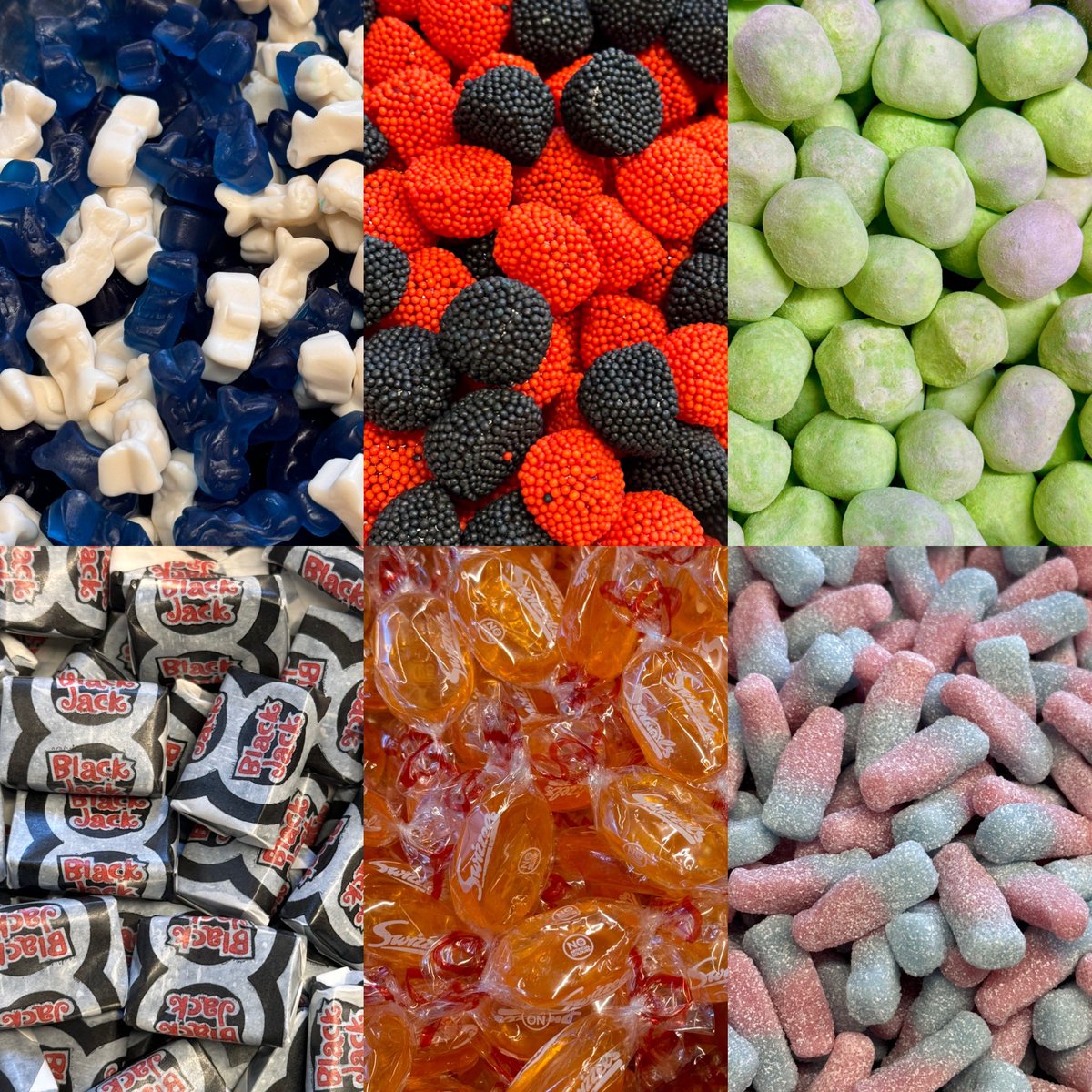 What begins with B? 

Can you name them all? Is your favourite there? 

Treat yourself, either call in the shop or order online at Helmsleysweets.co.uk 

#traditionalsweets #sweetshop #northyorkshire
