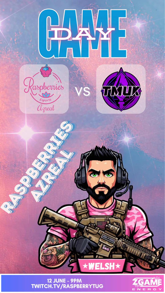 Raspberries Esports (@raspesports) on Twitter photo Raspberries Azreal v TMUK Titans
๐
12/06/24
๐ท2100
๐บ Twitch.tv/raspberrytug <a href="/comandotug/">RaspberryTug</a>
<a href="/TheMalicious/">๐๐๐๐๐๐๐ ๐ฆ๐ค๐๐๐</a>
<a href="/_HypaC_/">Caine Edwards</a>
<a href="/No1_Welsh_fan/">Dan Thomas</a>
<a href="/DowsHJ/">Dows</a> Raspberries Azreal v TMUK Titans
๐
12/06/24
๐ท2100
๐บ Twitch.tv/raspberrytug <a href="/comandotug/">RaspberryTug</a>
<a href="/TheMalicious/">๐๐๐๐๐๐๐ ๐ฆ๐ค๐๐๐</a>
<a href="/_HypaC_/">Caine Edwards</a>
<a href="/No1_Welsh_fan/">Dan Thomas</a>
<a href="/DowsHJ/">Dows</a>