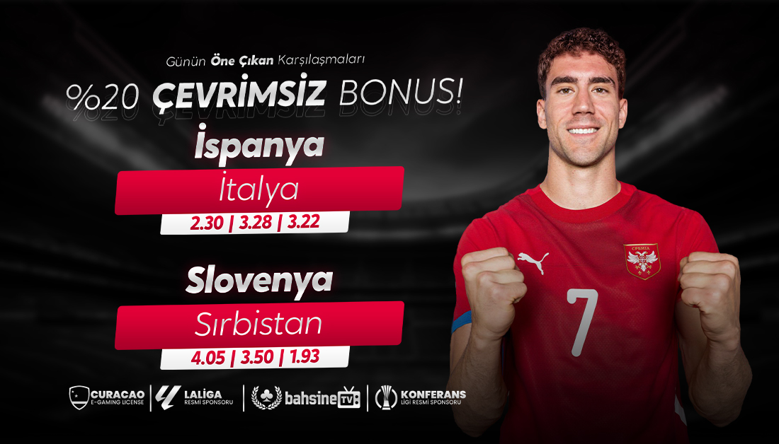 ⚽️EURO 2024 Karşılaşmalarına Bahsini <a href="/SocialBahsine/">BahsineSocial</a> de Yap🏆

💸%20 Çevrimsiz Bonus Fırsatı💸

#bahsine #bahsinegiriş #bahsinetv #İspanya #İtalya
#Slovenya #Sırbistan

🚩Giriş Linki🚩
🔗cixi.bio/bhstwit🔗