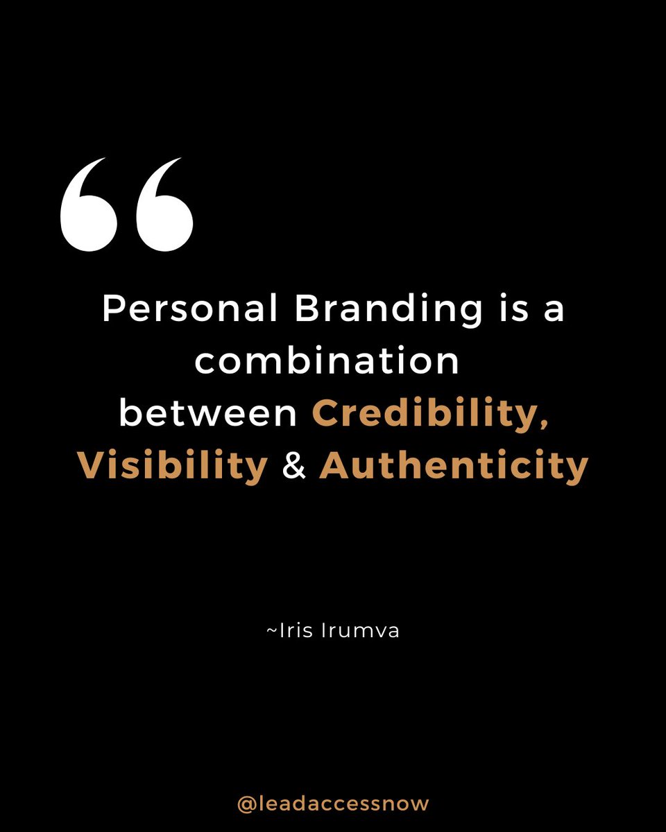 leadaccessnow's tweet photo. Personal Branding = Credibility + Visibility + Authenticity ✨
#PersonalBranding #Credibility #Visibility #Authenticity #leadaccessnow https://t.co/zZQcgUDWr3
