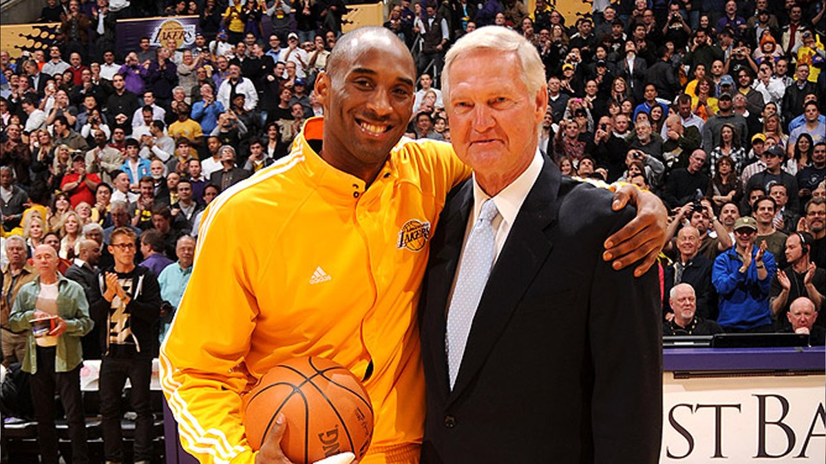 ESPNLosAngeles's tweet photo. "He's the man that believed in me from the beginning. The conversation that I had with him sitting in the Forum locker room and just being in awe of sitting in Magic [Johnson]'s locker and sitting next to Jerry West talking about basketball. That's before anybody knew anything. That was special." 

- Kobe on Jerry West