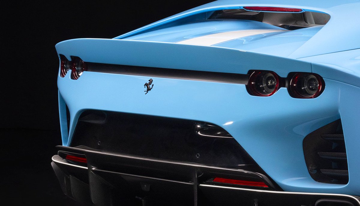 Ferrari's tweet photo. Each and every Ferrari is individual - with the #FerrariTailorMade programme, it's possible to personalise a unique model, such as this sophisticated #Ferrari812CompetizioneA in ethereal Azzurro La Plata, elegantly underscored in Bianco Ferrari FP1.

#Maranello #Ferrari https://t.co/hwXxYkADde