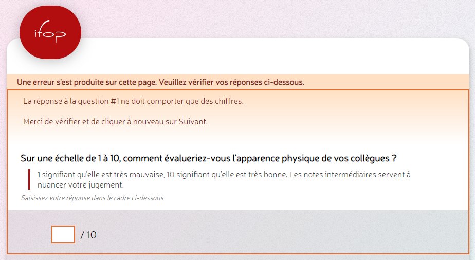 travelandrun_'s tweet photo. @IfopOpinion nan mais c'est quoi cette question !!!! En 2024 on juge l'apparence physique de ses collègues ??? https://t.co/S0QN3zZLSW