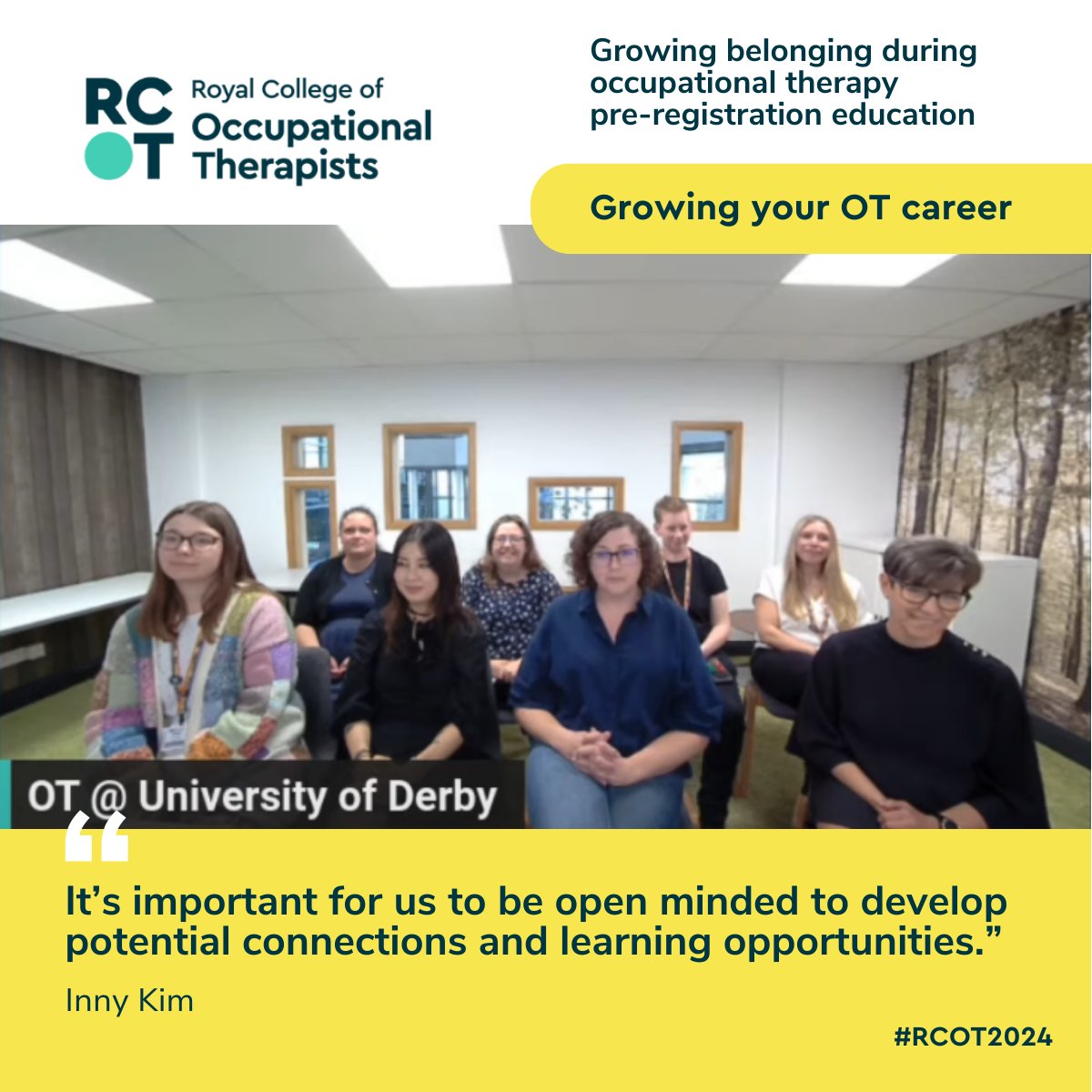 A brilliant session with <a href="/DerbyOT/">Derby OT</a>! Thank you all for sharing your experiences. 💚 #RCOT2024