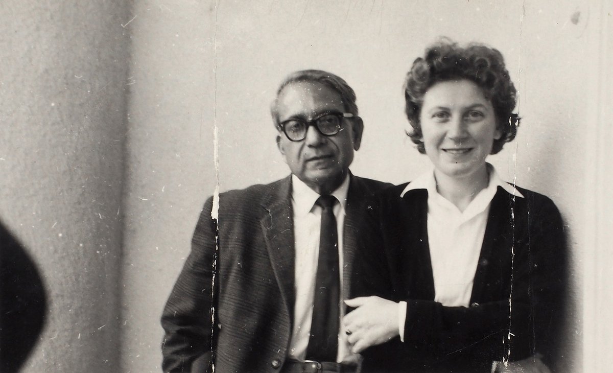 Stalin's daughter Svetlana Alliluyeva and her boyfriend, Indian communist Brajesh Singh. USSR, 1960s