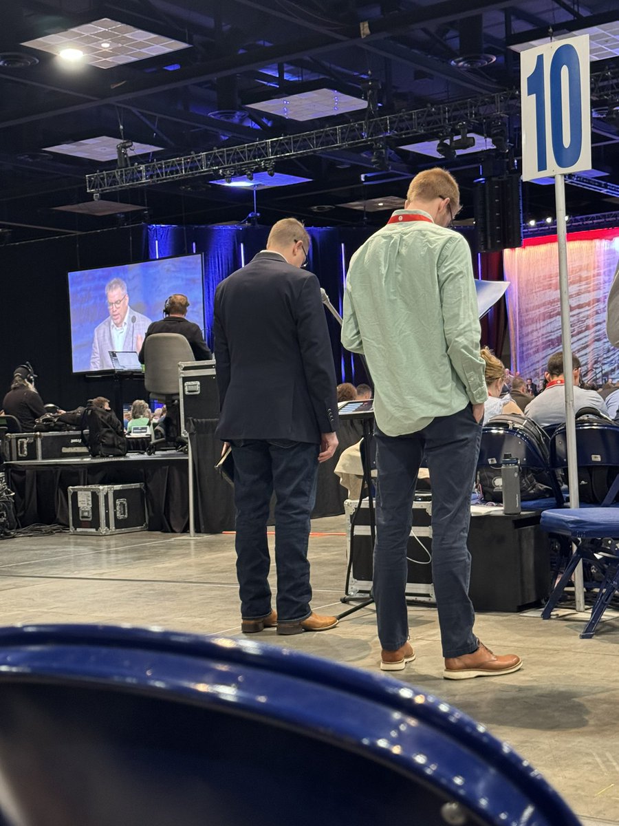 cweeks85's tweet photo. Praying for my brother Mike Law as he speaks to #passtheamendment at #sbc24 in a few moments. https://t.co/cq7AdVkLZU