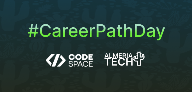 AlmeriaTech_es's tweet photo. Pues seguimos con otro bombazo 💣 ¿Estás listo para dar el siguiente paso en tu carrera techie? 🧑‍🚀️

El próximo 13 de junio, en nuestro #CareerPathDay, tenemos otra colaboración épica gracias a nuestros amigos de @CodeSpaceAcade 🙌 https://t.co/r3a8YBX1zl