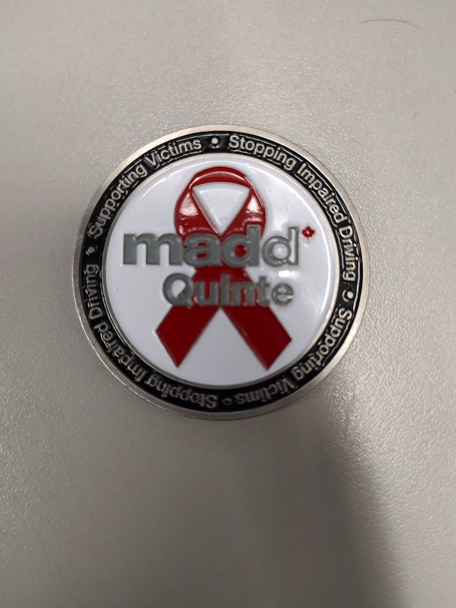 maddQuinte's tweet photo. Congratulations to the Prince Edward County O.P.P. "A" Platoon. They received the MADD Quinte Recognition Award and officers of this platoon were awarded the MADD Quinte challenge coin for their outstanding work. 37 impaired driving charges and 119 Ride Programs conducted in 2023 https://t.co/j9WvrB4KsC