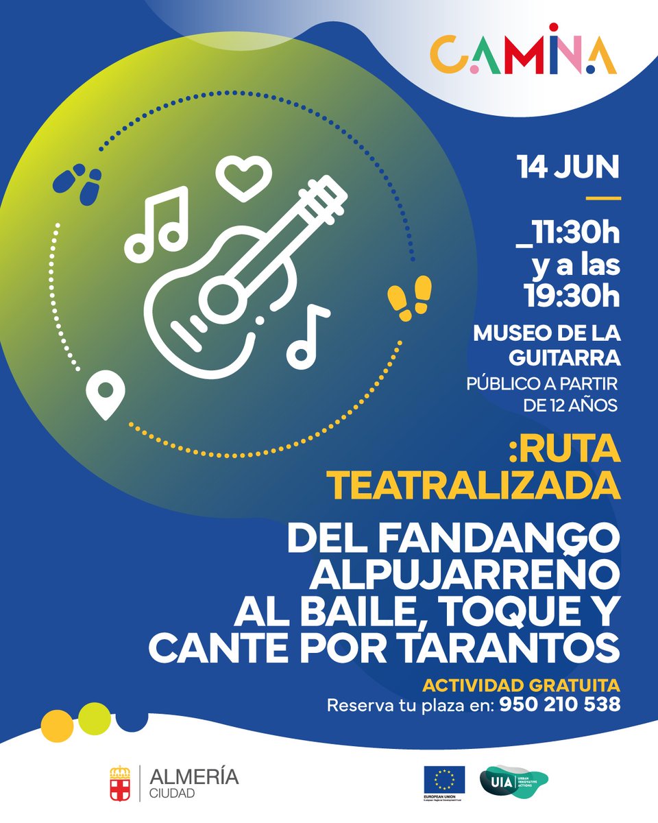🌟 No te pierdas nuestra ruta teatralizada ambientada en 1810. Sumérgete en la historia del flamenco en Almería: desde los cantes de las minas hasta la creación del baile por tarantos en 1942. 🎶 Un viaje que une música y tradición.

📱 Reservas: 950 210 538.

<a href="/aytoalm/">Ayuntamiento de Almería</a>